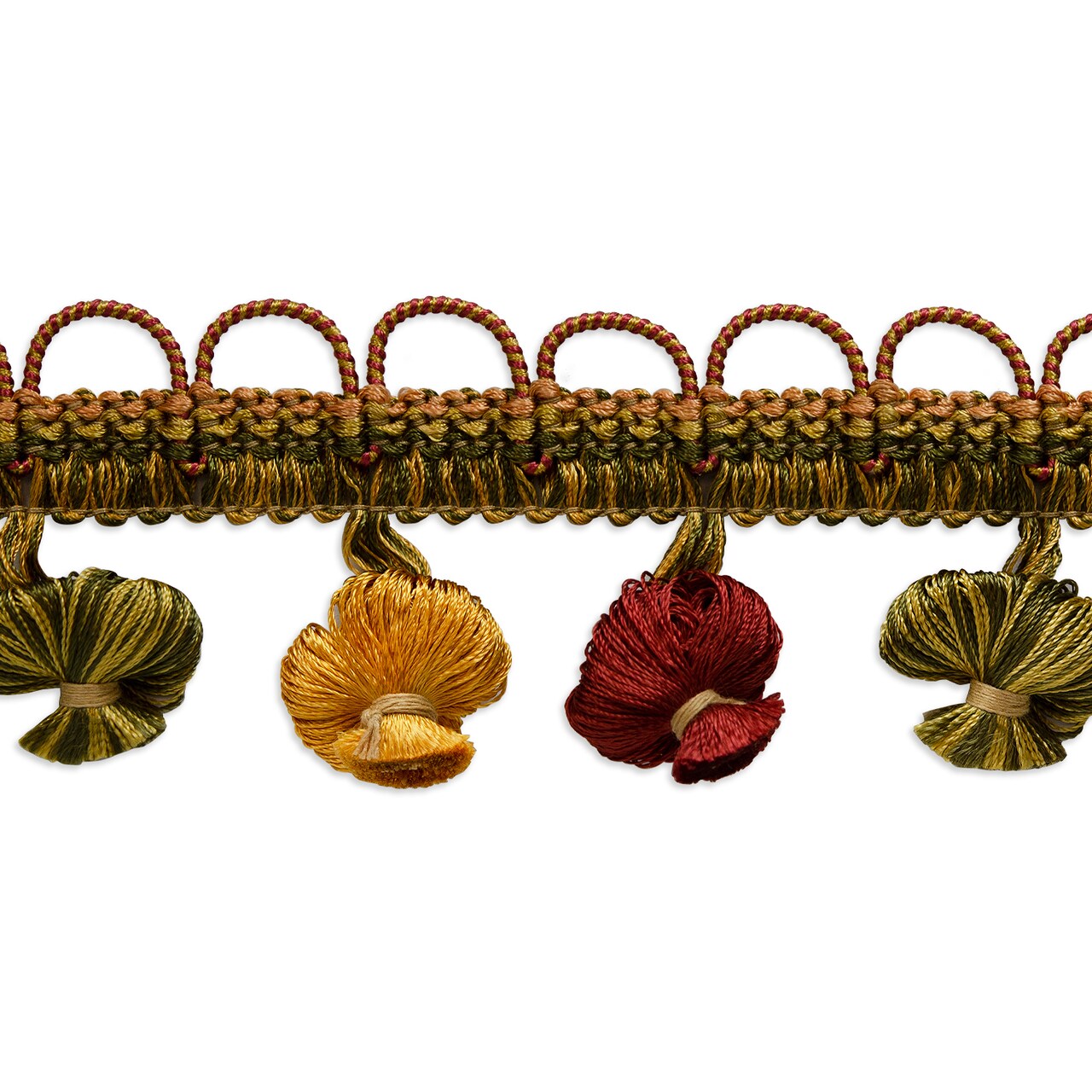 5 yards of Conso Classic Onion Tassel Fringe Trim | 5 yard cut